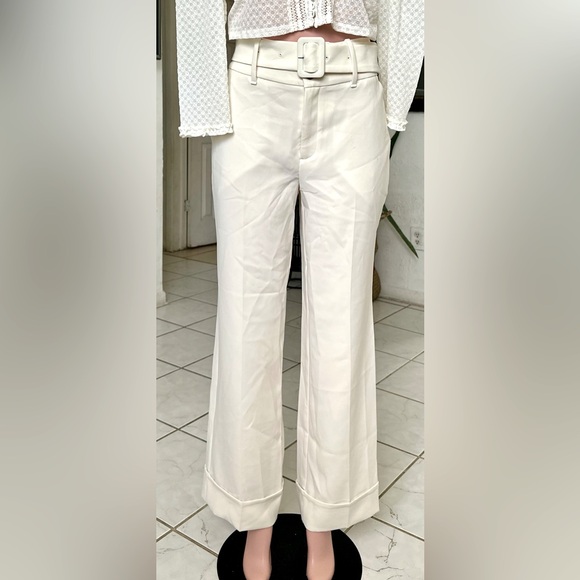 INC International Concepts WIDE LEG Cream Wide Leg Pants.